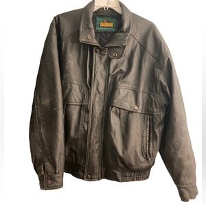 Vintage 70s-80s Telegraph by Coopers Collection Leather Biker Jacket Size L